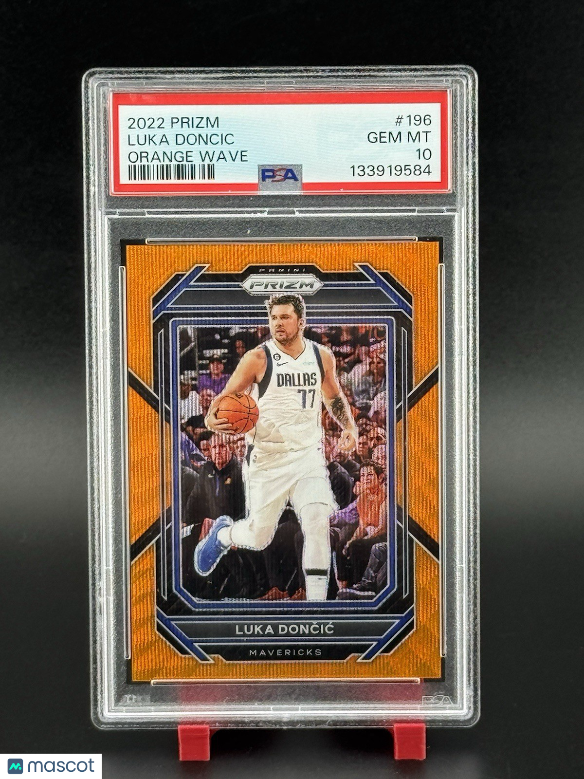 2022-23 Panini Prizm LUKA DONCIC Orange Wave  48/60 PSA 10 GEM MT