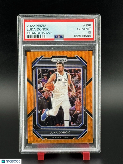 2022-23 Panini Prizm LUKA DONCIC Orange Wave  48/60 PSA 10 GEM MT