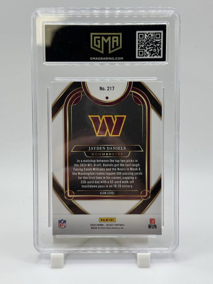 2024 SELECT CLUB LEVEL ROOKIE GMA 10 JAYDEN DANIELS COMMANDERS RC