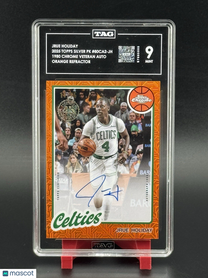 2025 Topps #80CA2-JH Jrue Holiday Auto 1980 Topps Chrome Refractor 11/25 TAG 10