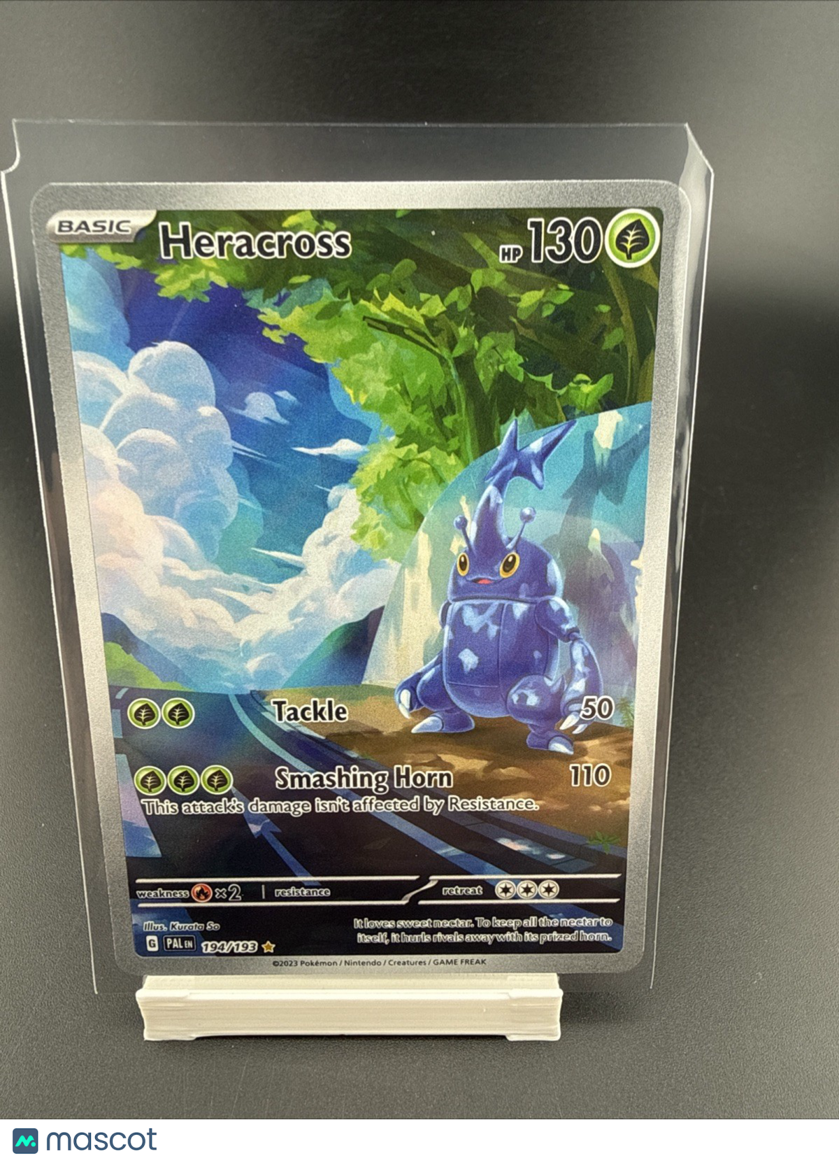 Pokemon TCG Heracross 194/193 Sv02: Paldea Evolved Holo