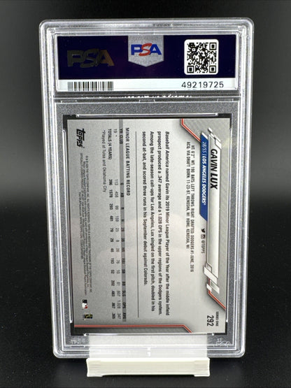 2020 Topps - Gavin Lux #292 Batting (RC) PSA 10