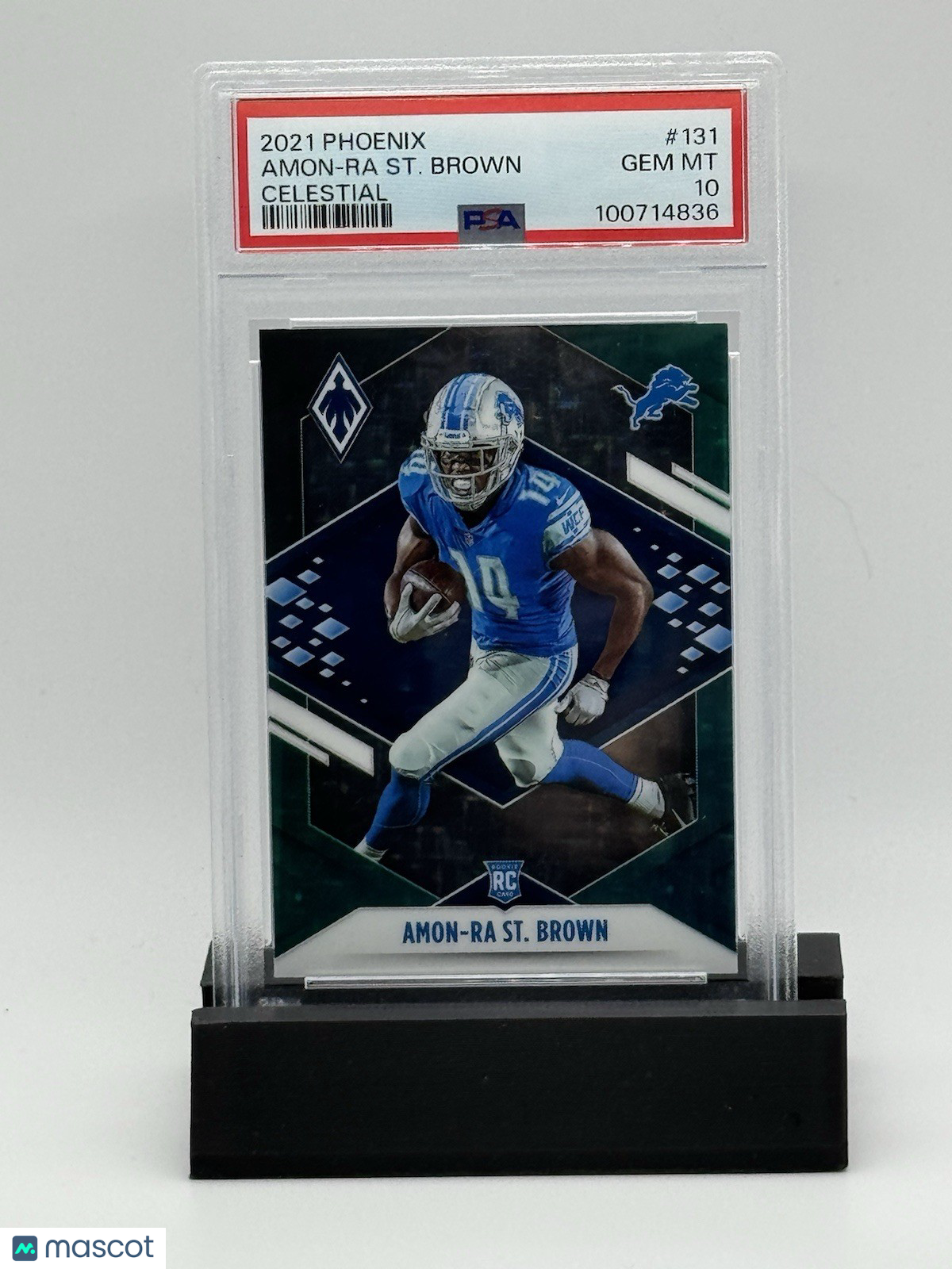 2021 Panini Phoenix CELESTIAL #131 Amon-Ra St. Brown RC SSP DETROIT LIONS PSA 10