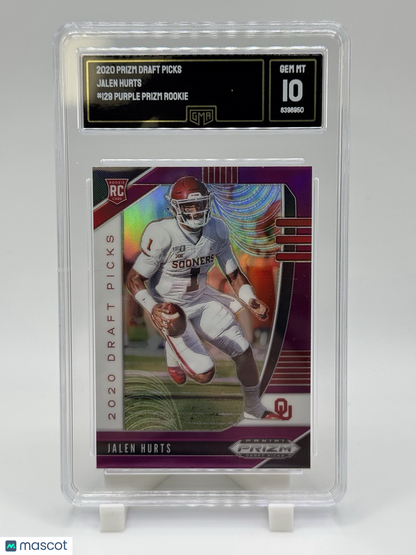 2020 Panini Prizm Draft Picks - Draft Picks Jalen Hurts #129 Purple Prizm (RC)