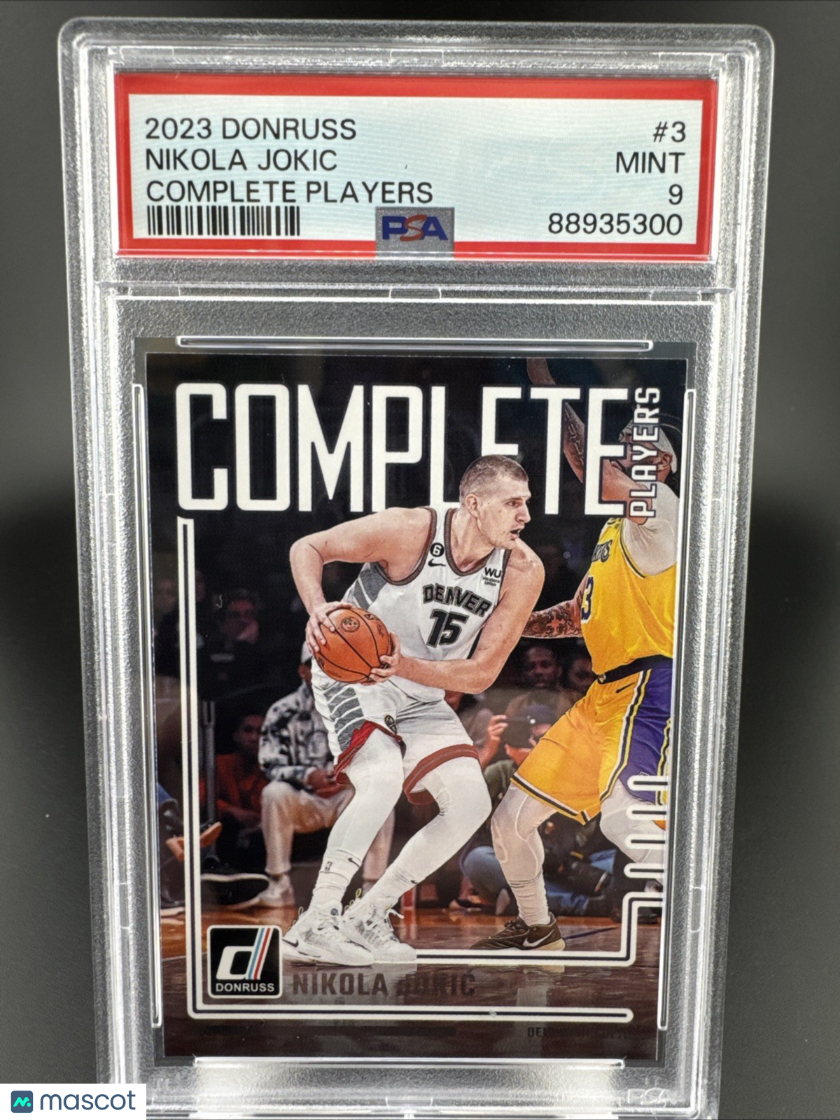 2023-24 Donruss Complete Players #3 Nikola Jokic - Denver Nuggets PSA 9