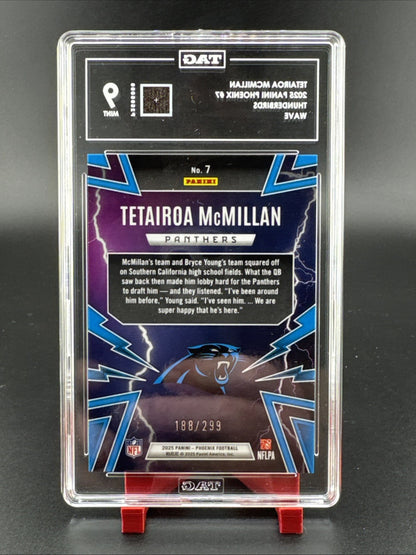 2025 Panini Phoenix Tetairoa McMillan #7 Thunderbirds Rookie 188/299 TAG 9