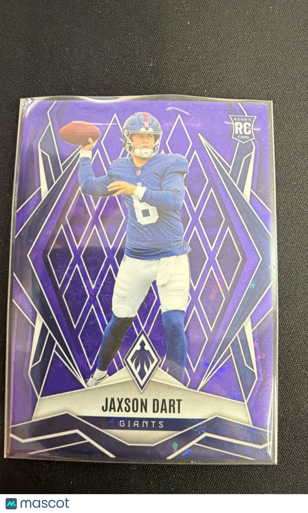 2025 Panini Phoenix - Rookies Jaxson Dart #200 Purple Winter /249 (RC)