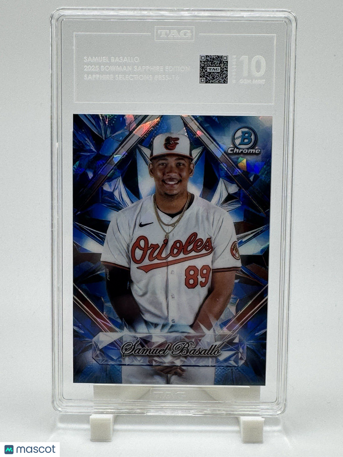 2025 Bowman Sapphire Samuel Basallo Selections #BSS-16 Orioles