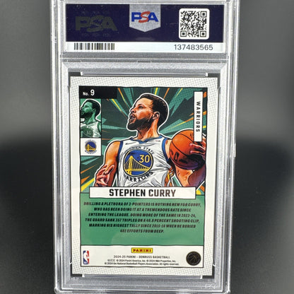 2024 Donruss Stephen Curry Net Marvels Diamond PSA Gem 10