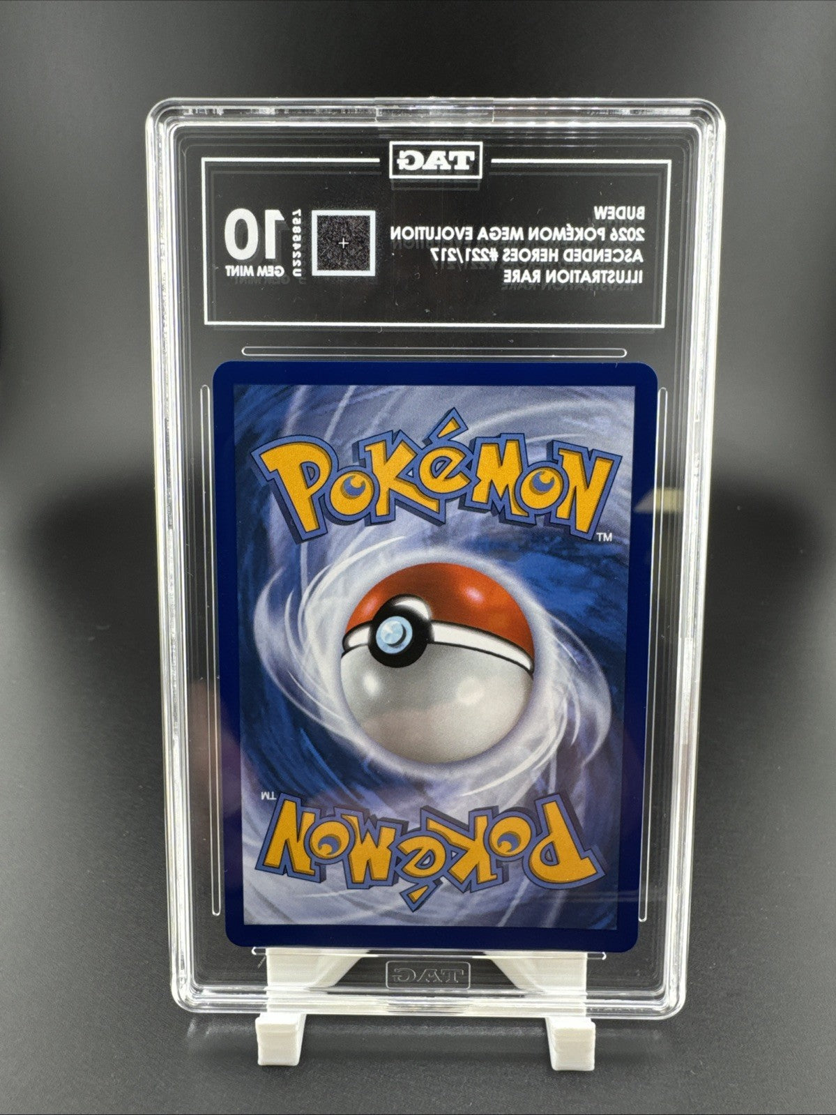 2026 Pokemon Budew 221/217 Me: Ascended Heroes Illustration Rare TAG 10