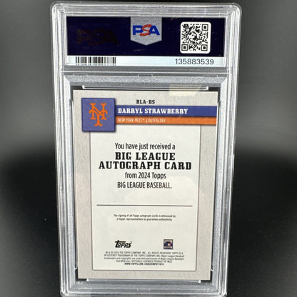 2024 Topps Big League Darryl Strawberry Autograph #BLADS PSA 9