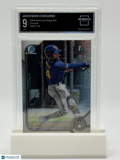 2022 Bowman Chrome Prospects Mega Box Mojo Jackson Chourio #BCP-79 Arena Club 9