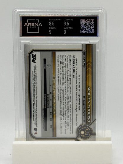 2022 Bowman Chrome Prospects Mega Box Mojo Jackson Chourio #BCP-79 Arena Club 9