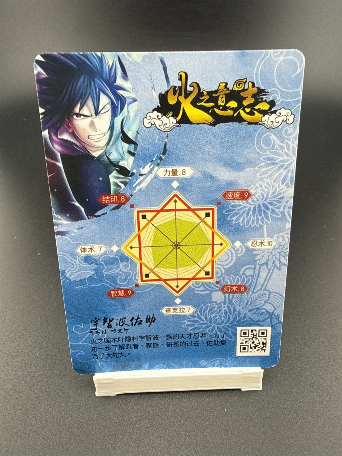 Naruto Doujin Trading Card Textured Holo Foil SSP - Sasuke