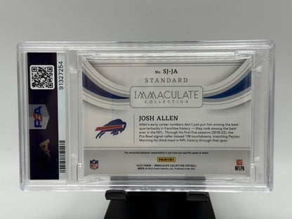 2023 Immaculate Josh Allen Standard Jersey # SJJA /49 PSA 10