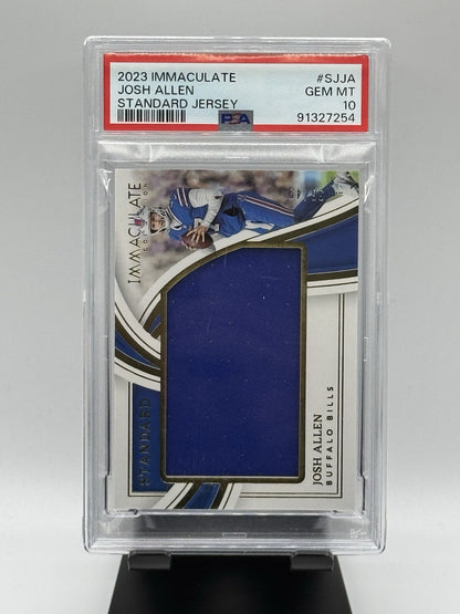 2023 Immaculate Josh Allen Standard Jersey # SJJA /49 PSA 10