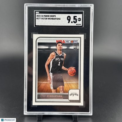 Victor Wembanyama 2023-24 Panini Hoops 277  RC SA Spurs SGC 9.5 ROY DKL Quality