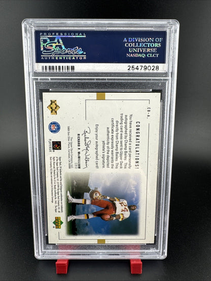 1999 SP Authentic Champ Bailey Players Ink #CB-A PSA 10