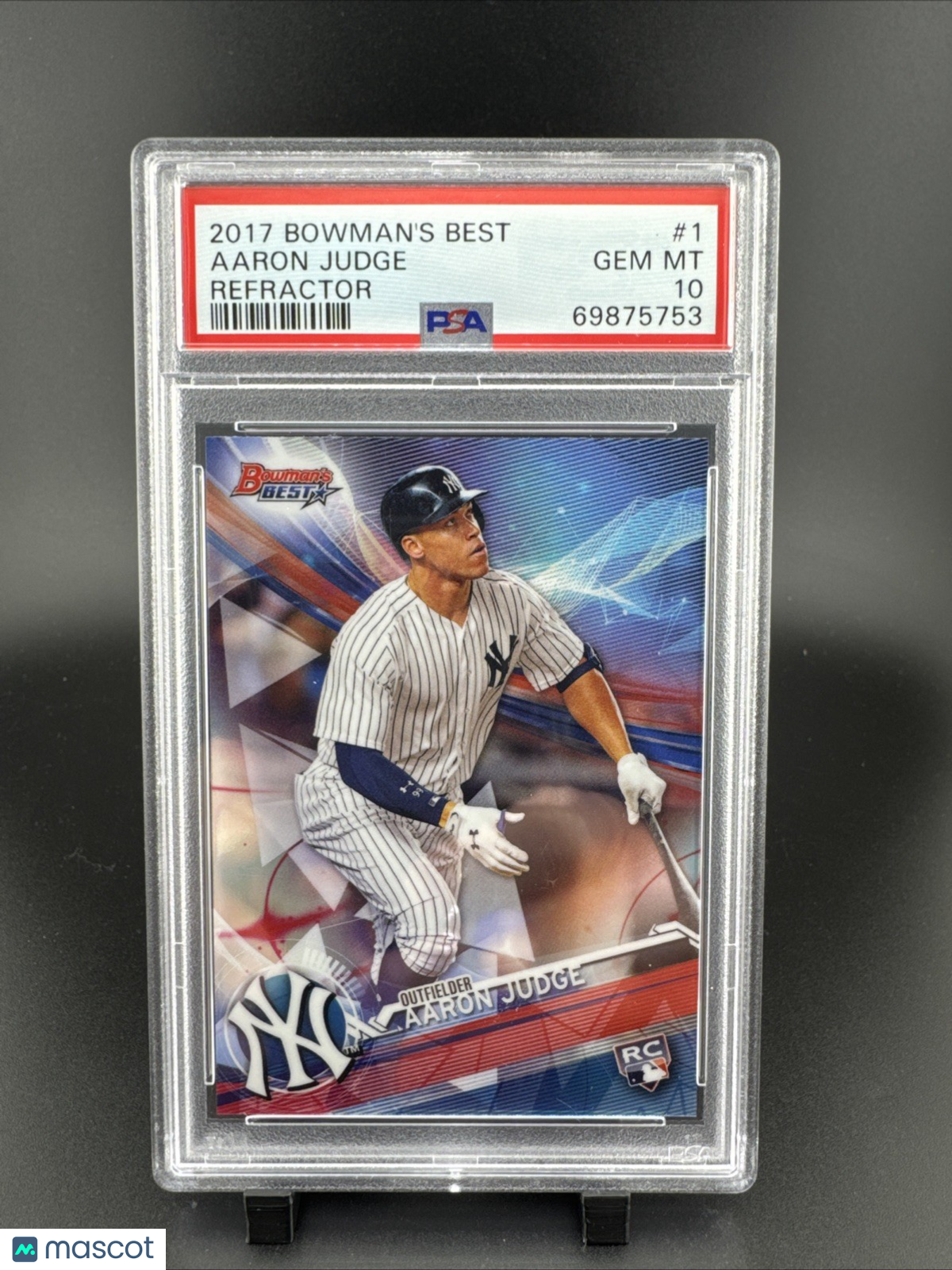 2017 Bowman's Best Aaron Judge Refractor Rookie PSA 10
