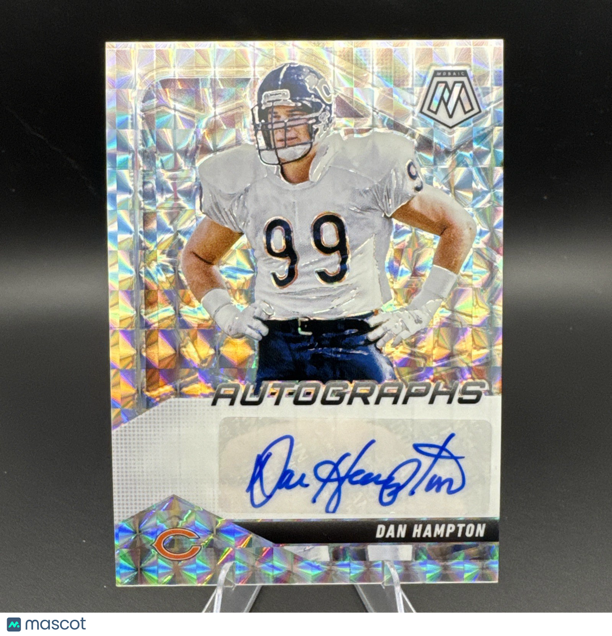 2025 Panini Mosaic Autographs Dan Hampton #AMC-DHN Chicago Bears