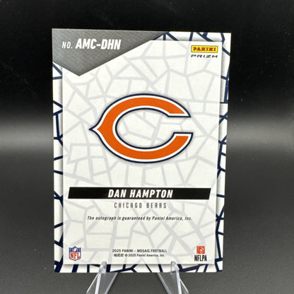 2025 Panini Mosaic Autographs Dan Hampton #AMC-DHN Chicago Bears
