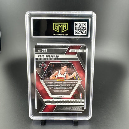 2024-25 Panini Mosaic Reed Sheppard  #276 City Edition Red Prizm RC GMA 10