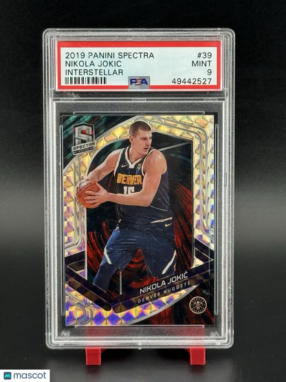 2019 Panini Spectra Interstellar NIKOLA JOKIC  /49 #39 PSA 9 Nuggets