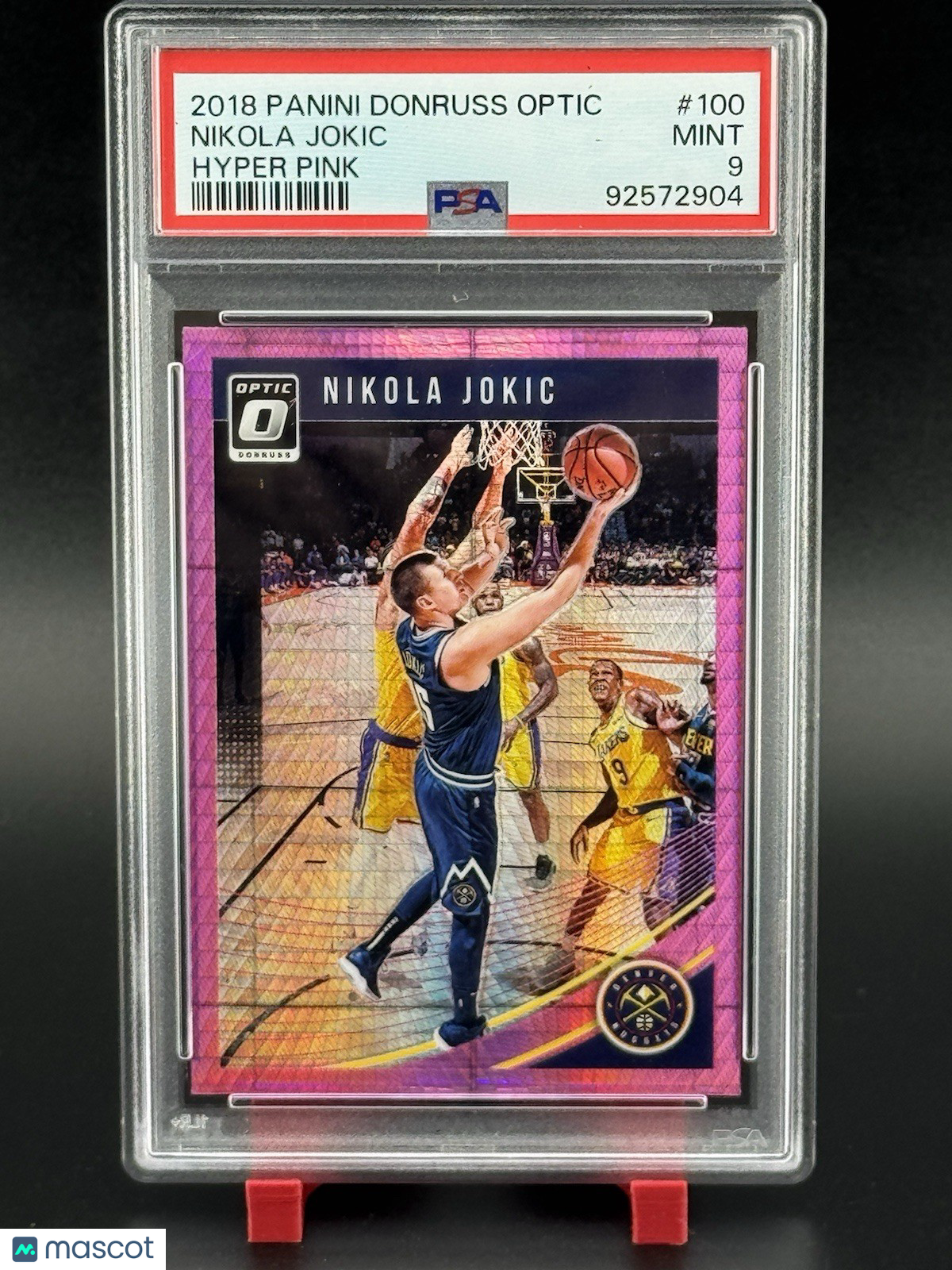 2018-19 OPTIC PRIZMS HYPER PINK NIKOLA JOKIC DENVER NUGGETS PARALLELS