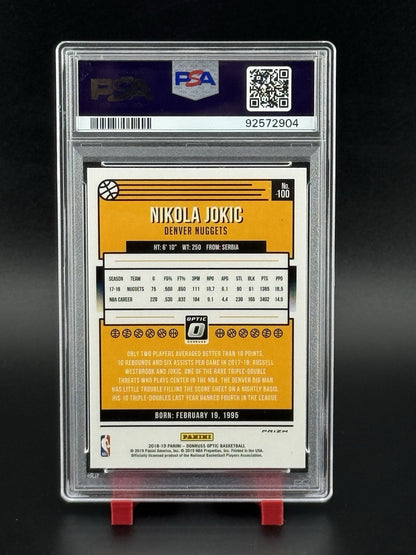 2018-19 OPTIC PRIZMS HYPER PINK NIKOLA JOKIC DENVER NUGGETS PARALLELS