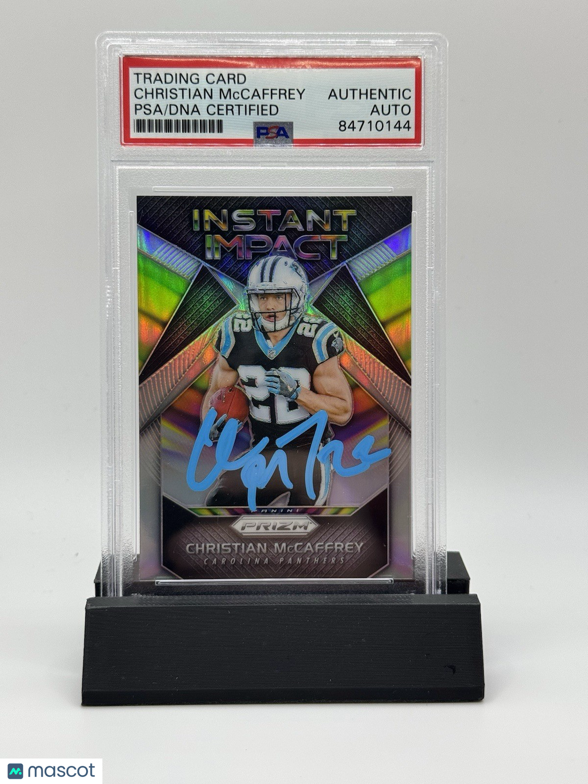 2017 PRIZM CHRISTIAN MCCAFFREY SP RC SILVER INSTANT IMPACT #6 PSA Authentic Auto