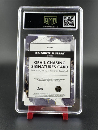 2025 Topps Inception Dejounte Murray Auto Grail Chasing Signatures 24/50 GMA 10