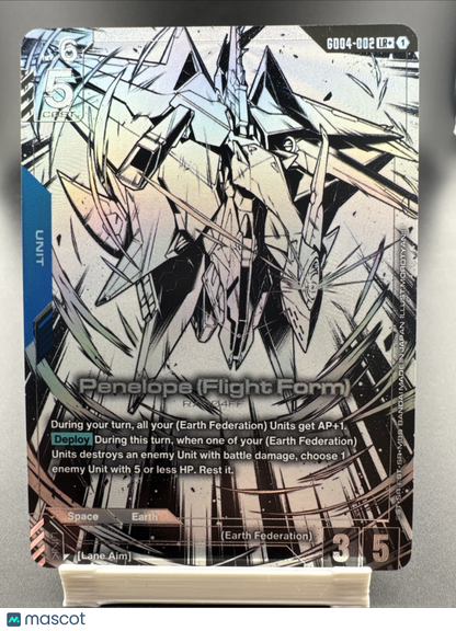 Penelope (Flight Form)  GD04-002 LR+ NM Gundam Card Game Phantom Aria