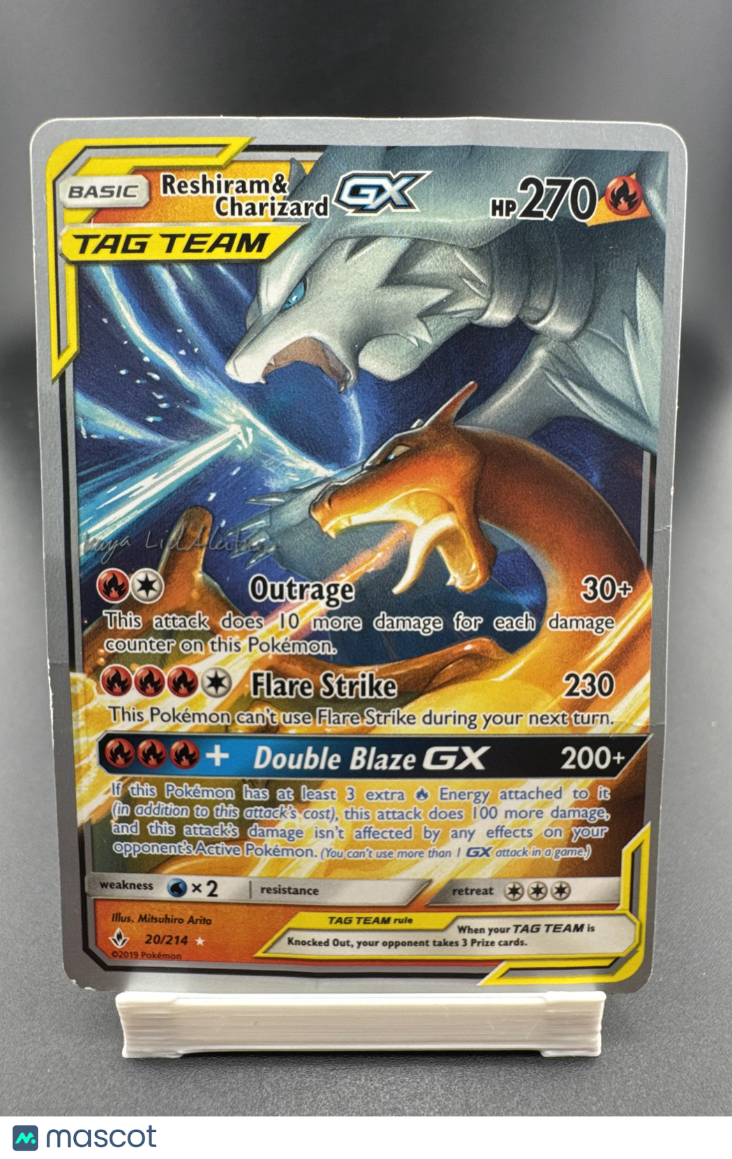 Reshiram & Charizard GX - 2019 (Kaya Lichtleitner) 20/214 World Championship...