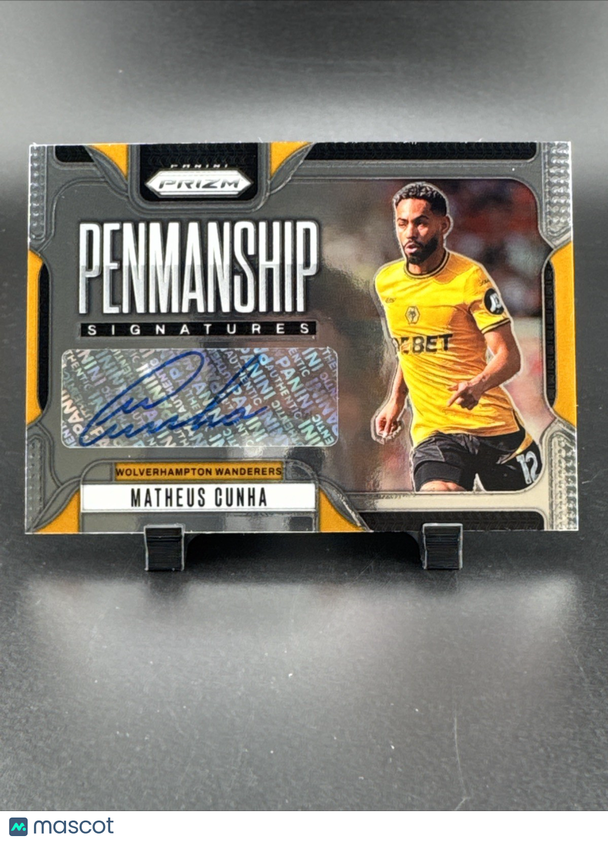 2024-25 Panini Prizm Premier League - Penmanship Matheus Cunha #P-MC (AU)