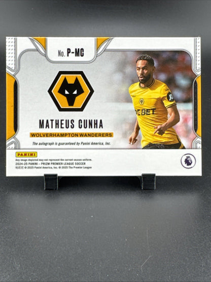2024-25 Panini Prizm Premier League - Penmanship Matheus Cunha #P-MC (AU)