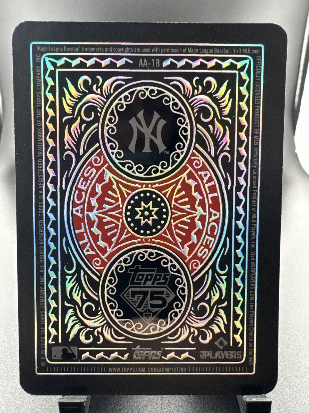 Cam Schlittler All Aces Rookie 2026 Topps Series 2 #AA-18 SP RC New York Yankees