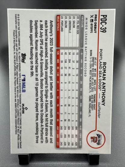 2024 Topps Pro Debut - Chrome Roman Anthony #PDC-39 X-Fractor (RC)
