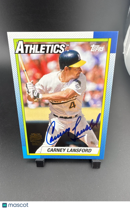 2012 Topps Archives - Fan Favorites Autographs Carney Lansford #FFA-CL (AU)