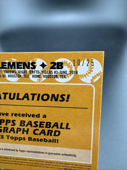 2023 Topps Series 1 - 1988 Topps Baseball Autographs Kody Clemens #88BA-KC 10/25