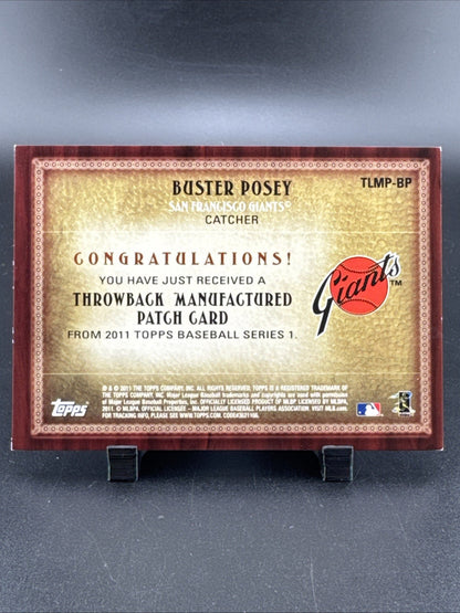 2011 Topps Throwback Manufactured Patch Series 1 Buster Posey