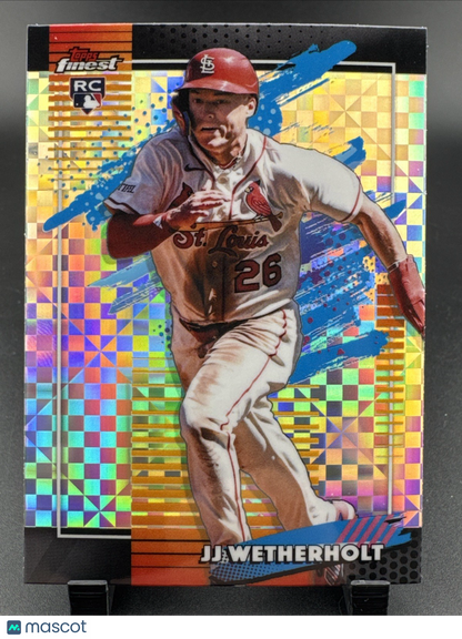 2026 Topps Finest Jj Weatherholt Uncommon RC St. Louis Cardinals X-fractor