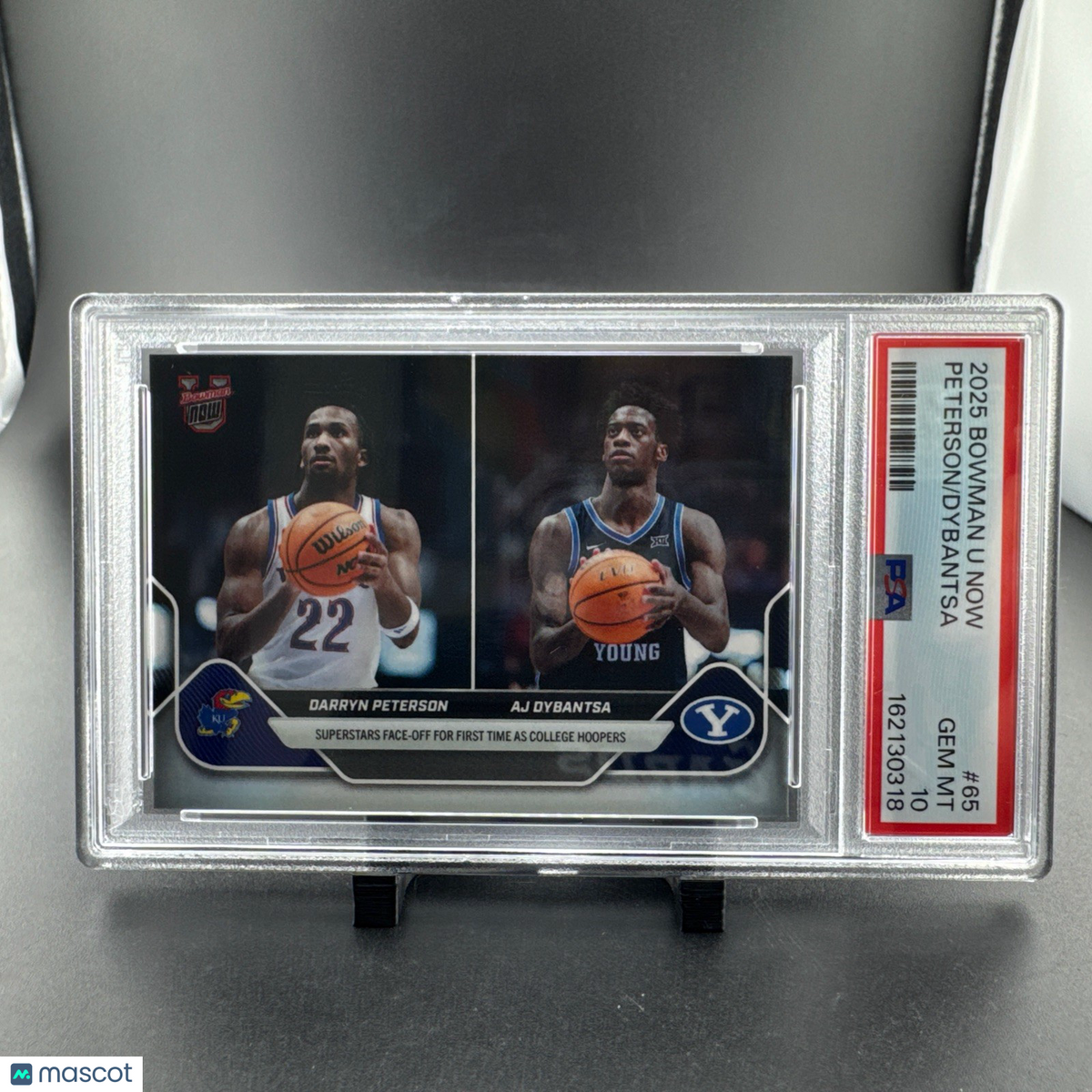 2025 BOWMAN U NOW #65 AJ DYBANTSA/DARRYN PETERSON PSA 10