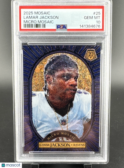 2025 Panini Mosaic - Micro Mosaic Lamar Jackson #25