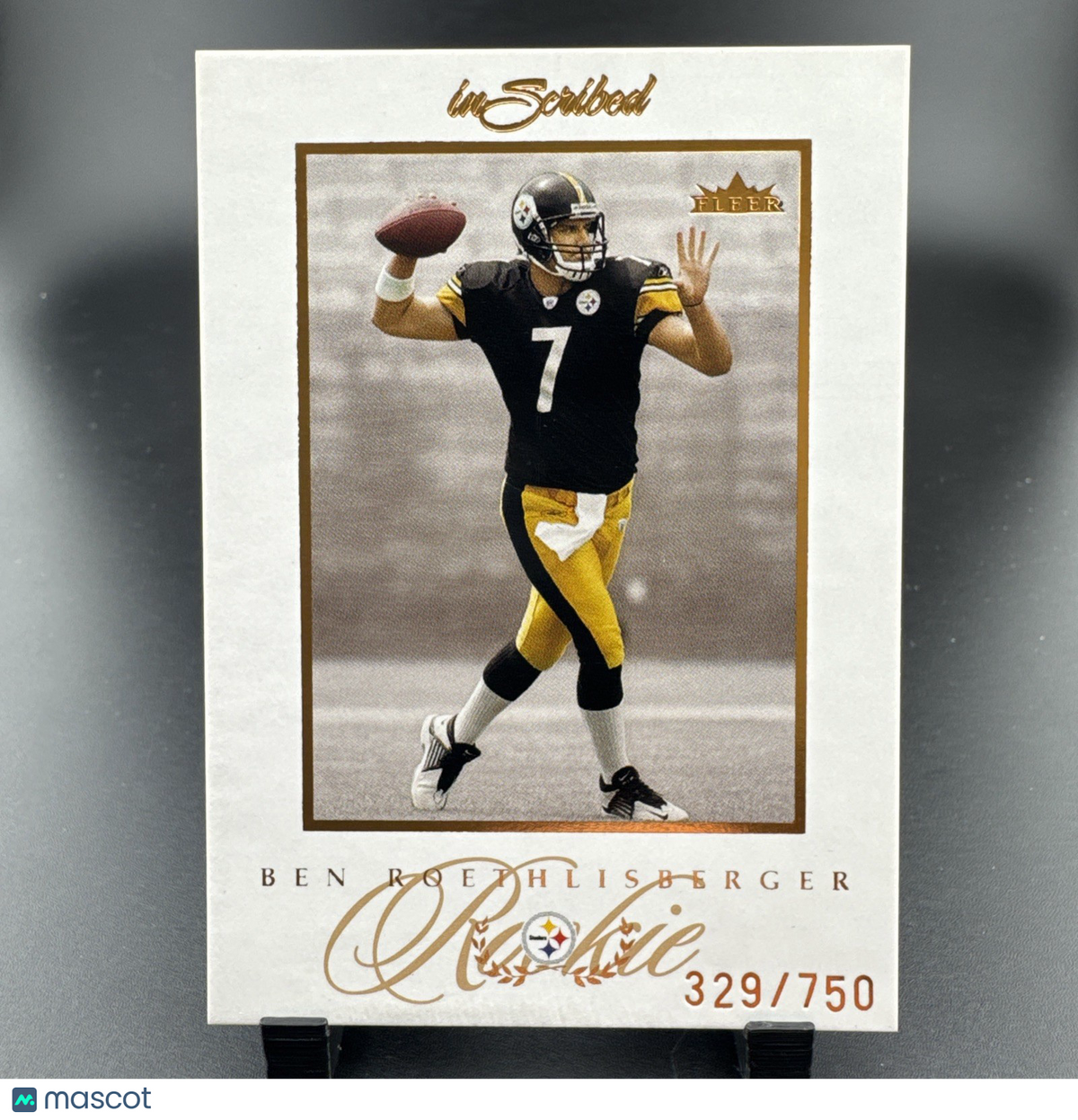 2004 Fleer inScribed - Rookie Ben Roethlisberger #82 /750 (RC)