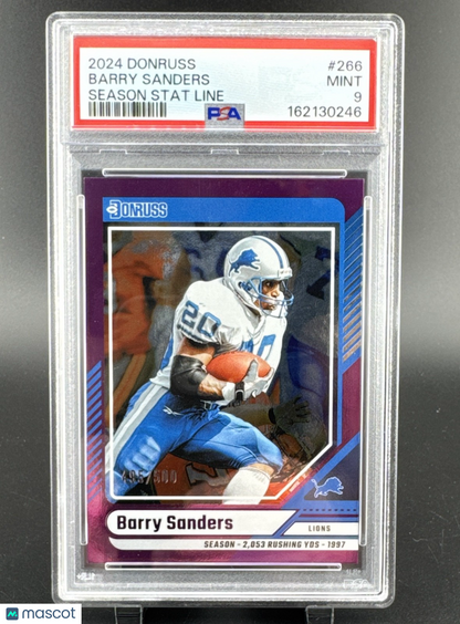 2024 Panini Donruss - Barry Sanders #266 Season Stat Line /500