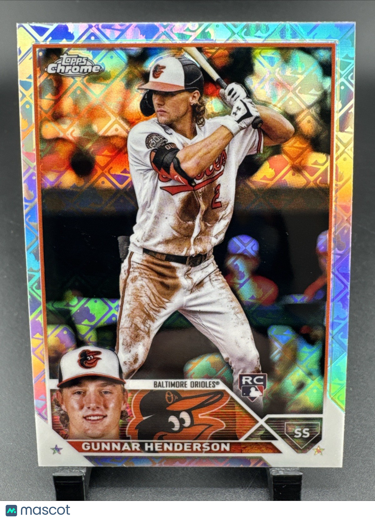 2023 Topps Chrome Logofractor #2 Gunnar Henderson RC ROOKIE ORIOLES