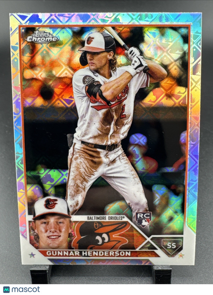 2023 Topps Chrome Logofractor #2 Gunnar Henderson RC ROOKIE ORIOLES
