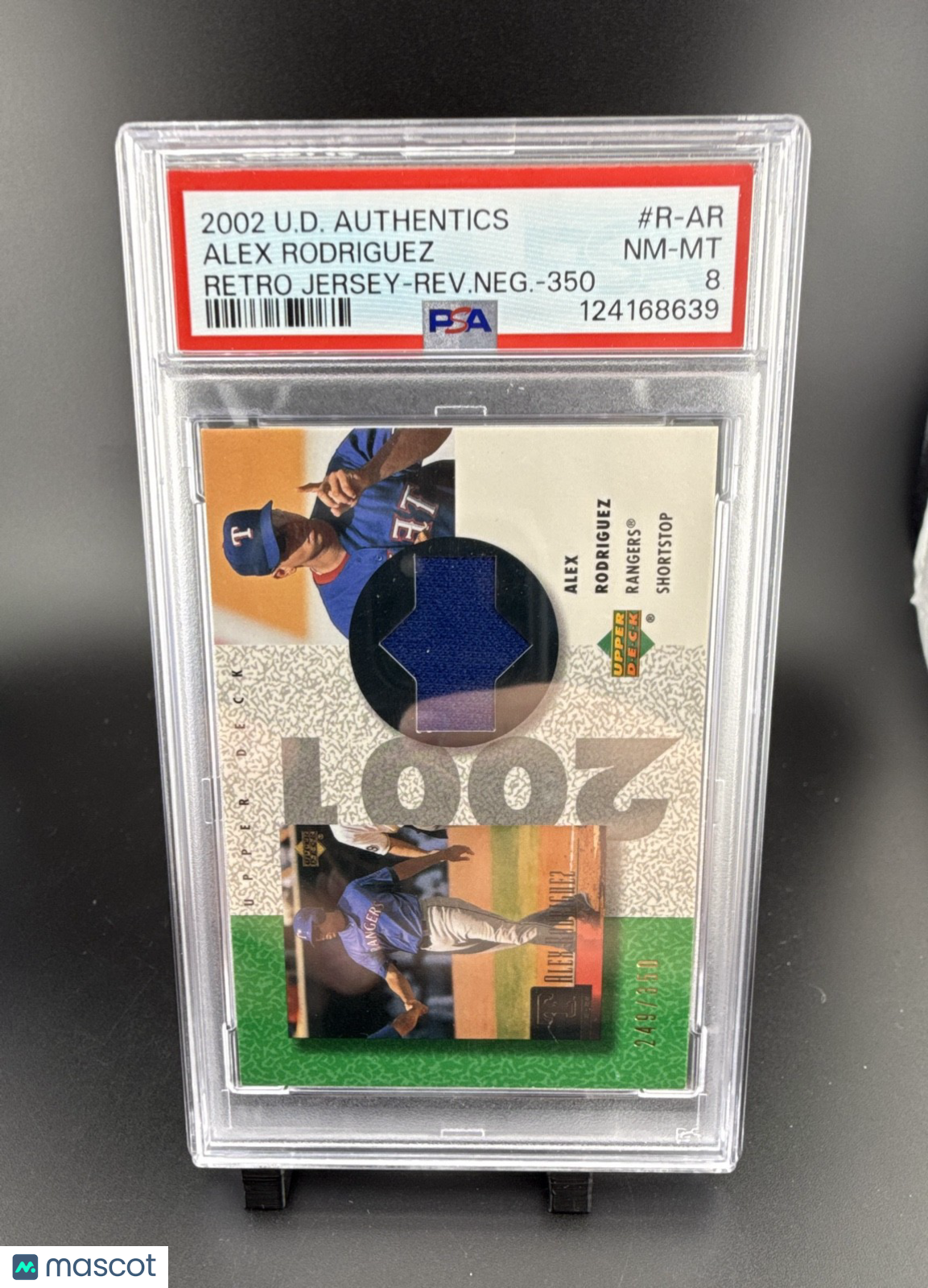 2002 Upper Deck Authentics - Retro Ud Jerseys Alex Rodriguez #R-AR /350 (MEM)