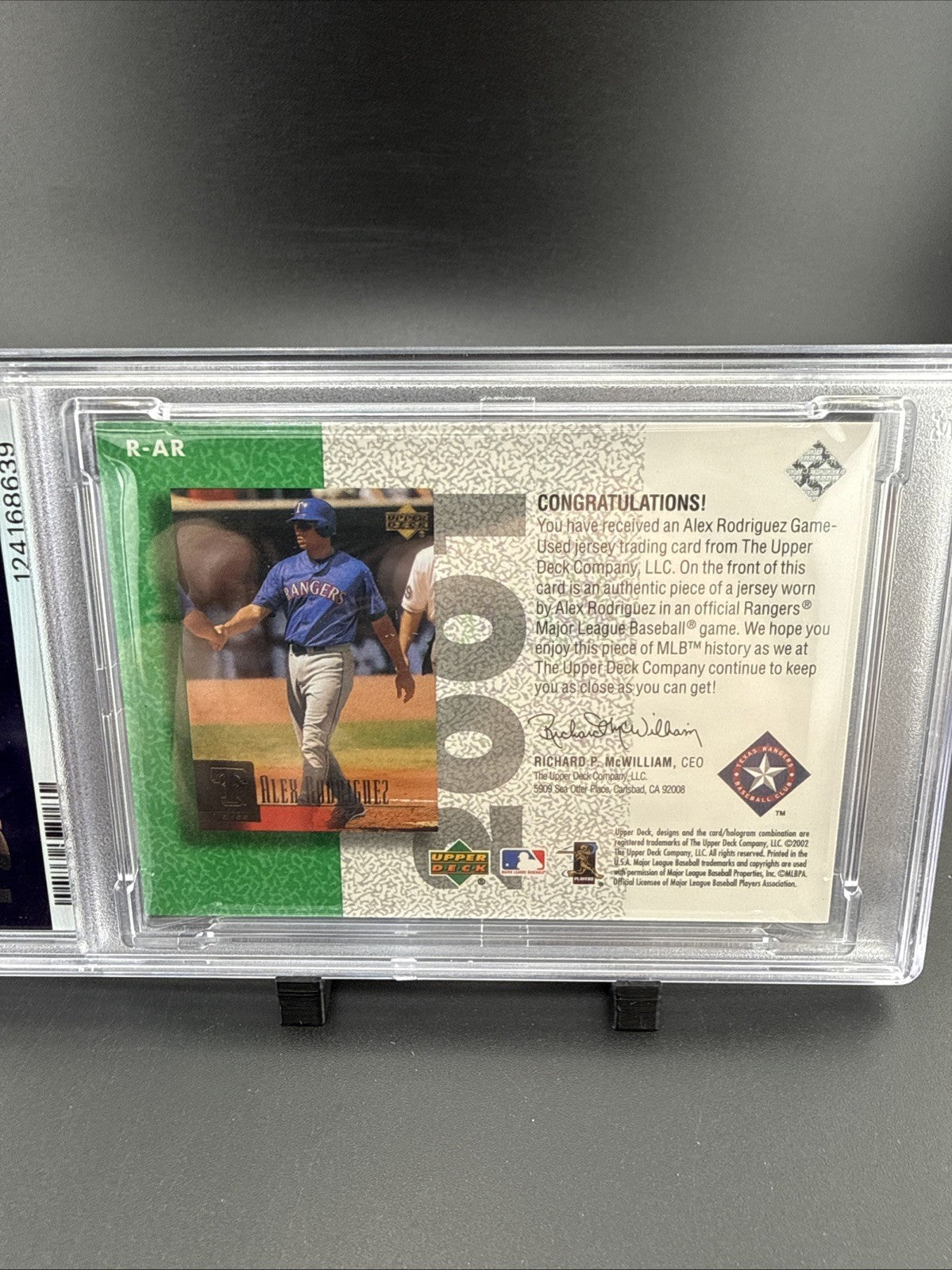 2002 Upper Deck Authentics - Retro Ud Jerseys Alex Rodriguez #R-AR /350 (MEM)