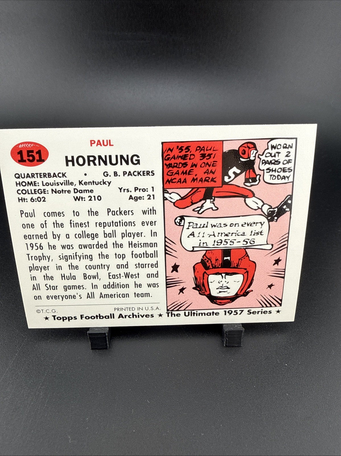 1994 Topps Archives 1957 Series - Paul Hornung #151 Gold
